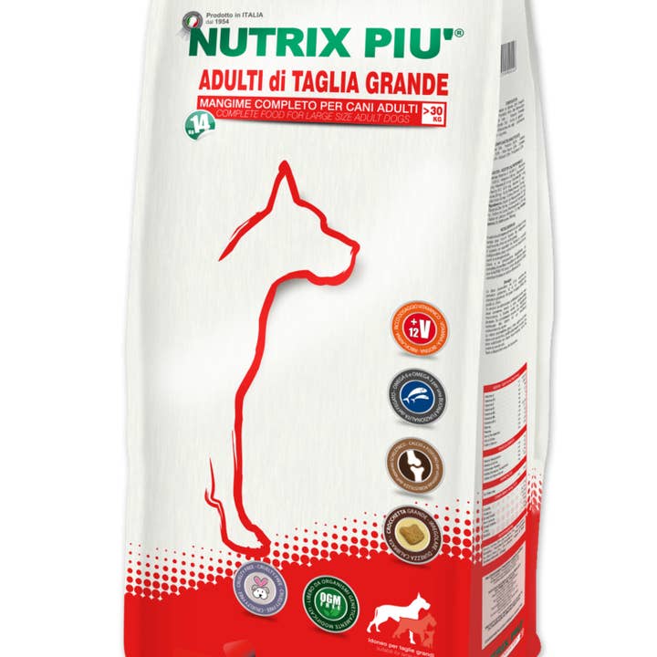 Nutrix Più - Italian Pet Food - Vente Nourriture – chien - Nutrix Piu' Adultes - Grande taille