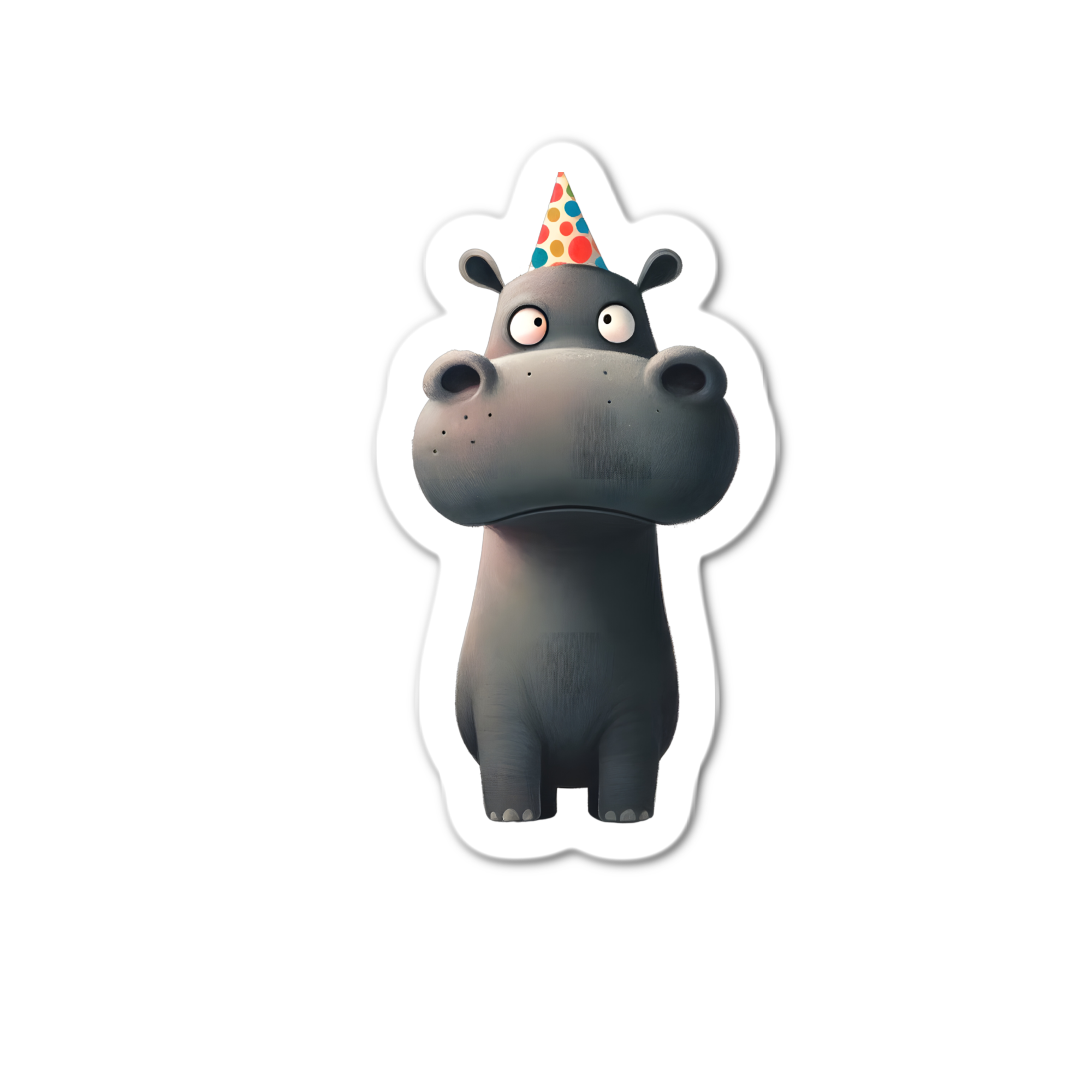 Stick-It Expressions - Wholesale Phone & Laptop Stickers - Birthday Hippo 1.0 Sticker0