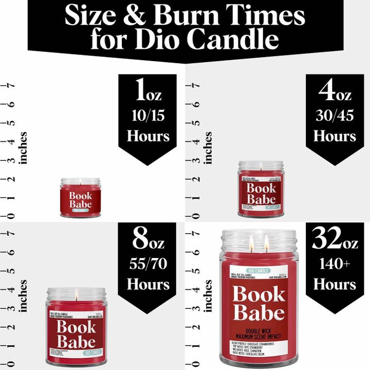 Dio Candle Company – wholesale Jar/filled candle – Book Babe Candle6