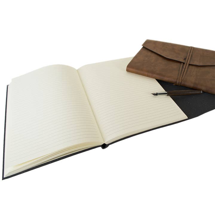 Tan LEATHERKIND Viaggio A4 Journal for wholesale on Faire3