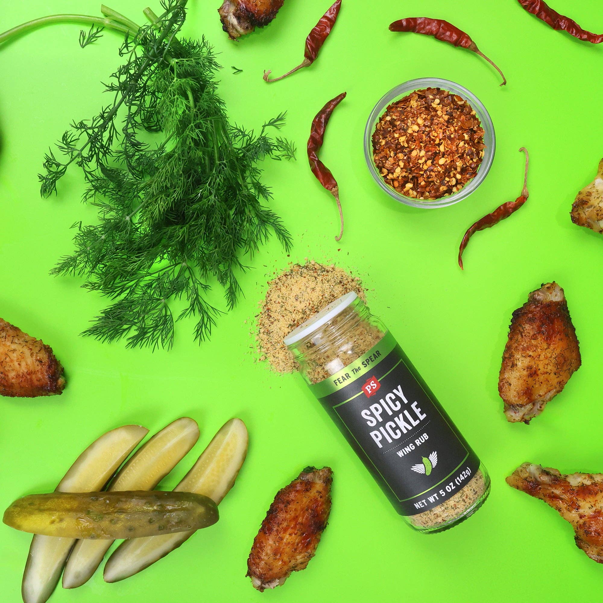 PS Seasoning - Wholesale Rub - Spicy Dill Pickle Wing Rub1