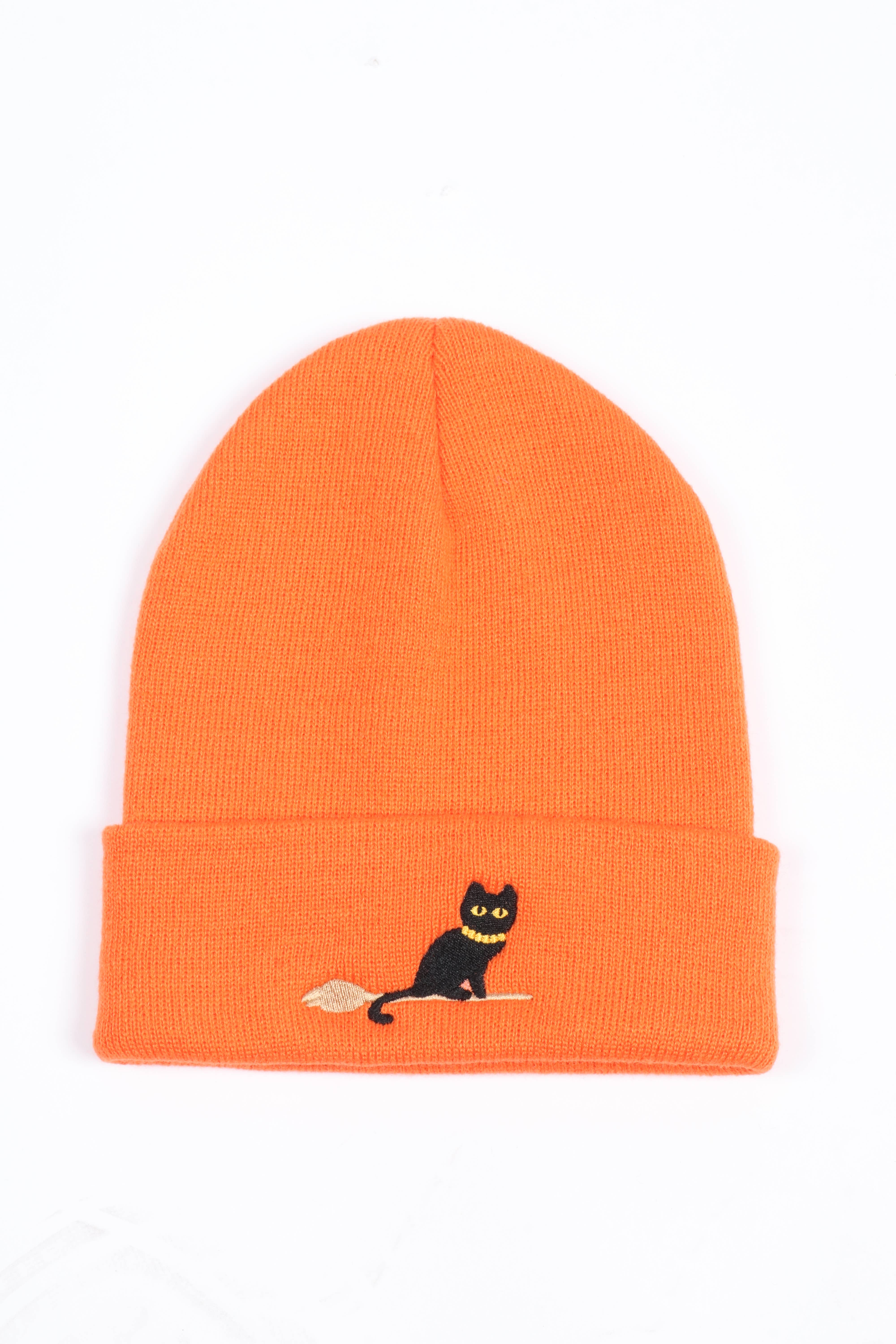David And Young - Wholesale Beanie - Women's - Halloween Black Cat Embroidery Beanie6
