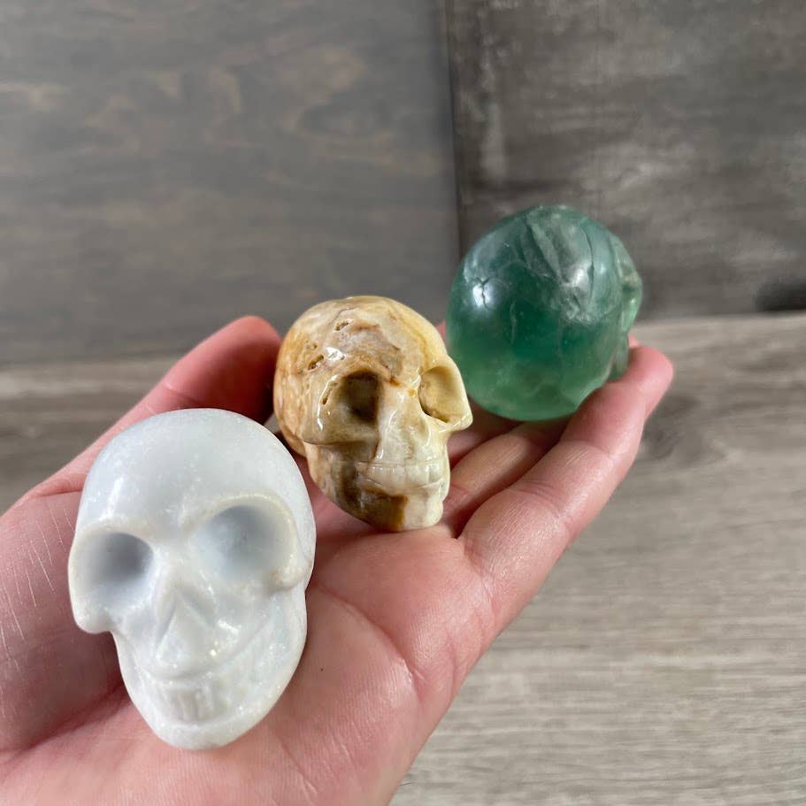 Keystone Crystals - Wholesale Spiritual Stone/Crystal - Assorted Gemstone Skull Figurines – Crystal Carvings in Bulk9