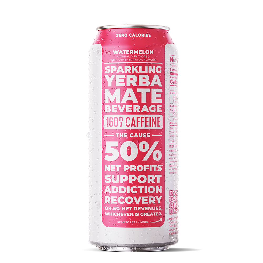 CLEAN Cause - Wholesale Iced Tea - Organic Watermelon Zero Calorie Yerba Mate Tea- 12-pack Cans3