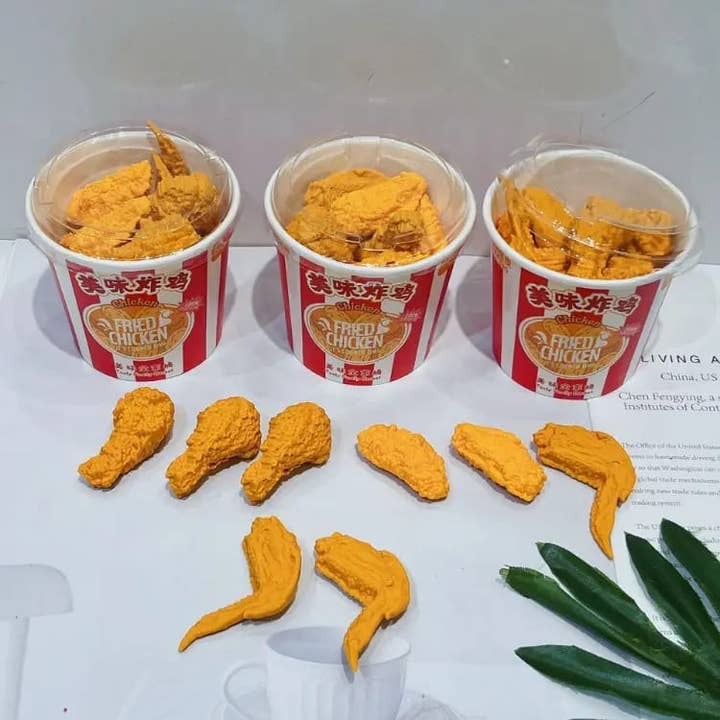 giftland - Wholesale Eraser - Fried Chcicken Bucket 3D Erasers1