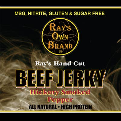 Ray's Own Brand – Großhandel Trockenfleisch – Ray's Own Marke Beef Jerky LG - Hickory Smoked Peppered