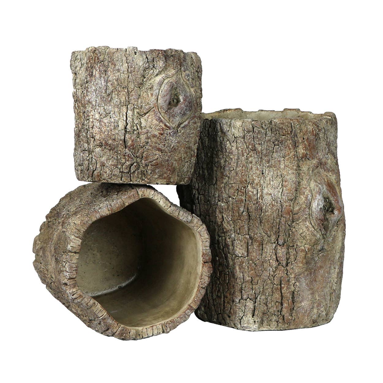 Blue Ocean Traders - Wholesale Plant Pot - Faux Bois Log Planter1