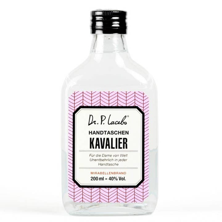 "Handtaschen Kavalier" Schnaps für den Großhandel von Dr. P. Lacebo