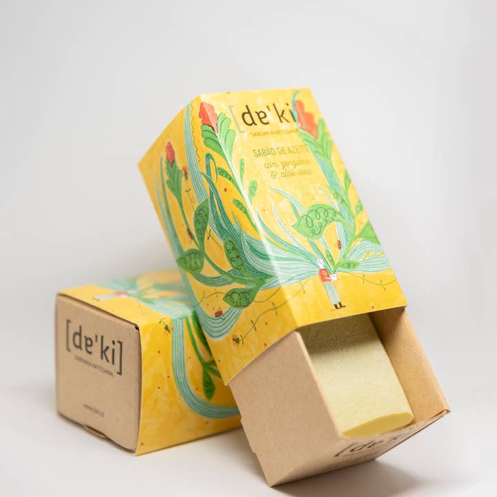 Daki saboaria artesanal - Wholesale Bar Soap - Olive Oil Soap with Ginger and Aloe Vera