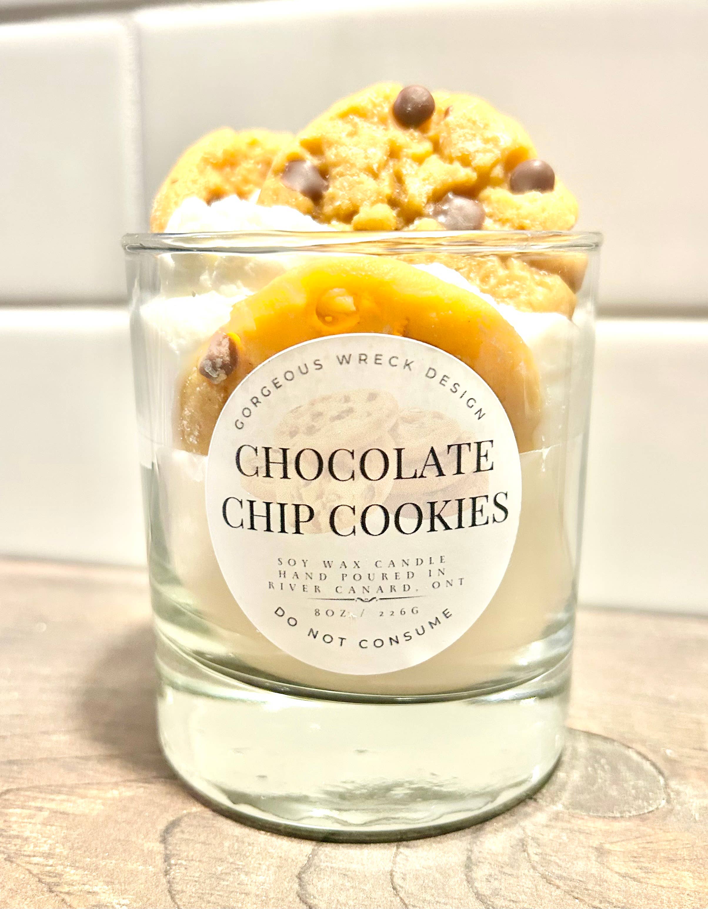 Gorgeous Wreck Design - Vente Bougies originales - Bougie parfumée dessert aux pépites de chocolat4