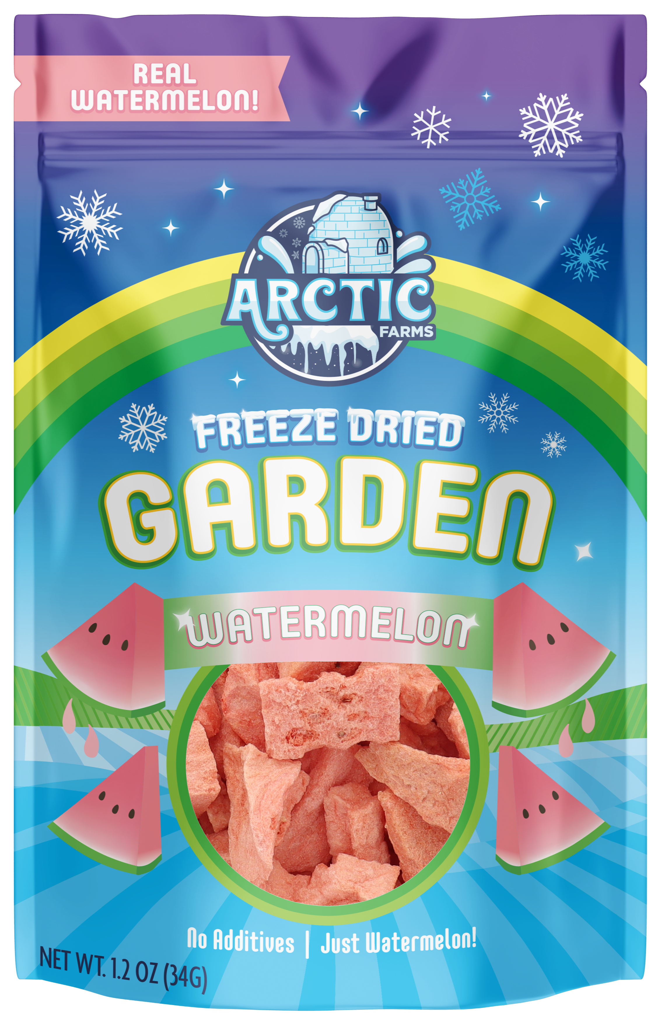 Arctic Farms – Großhandel Getrocknete/dehydrierte Früchte – Arctic Farms Garten gefriergetrocknete Wassermelone (echtes Obst)7