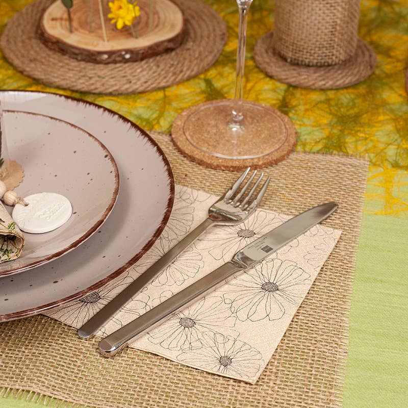 Home Fashion - Carl Dietrich GmbH - Vente Serviettes jetables - Serviettes de déjeuner en papier recyclé Ida2