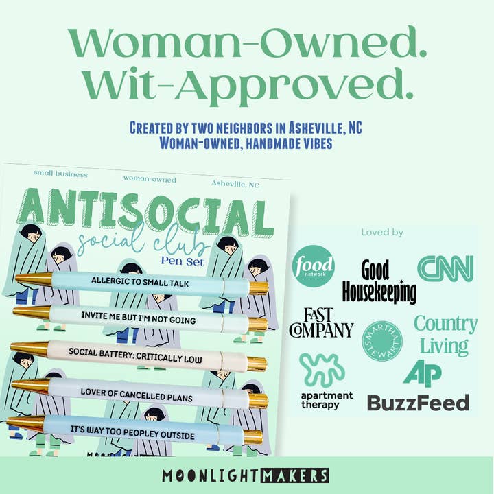 Moonlight Makers - Wholesale Pen - Antisocial Social Club - Pen Set - Funny Gift8