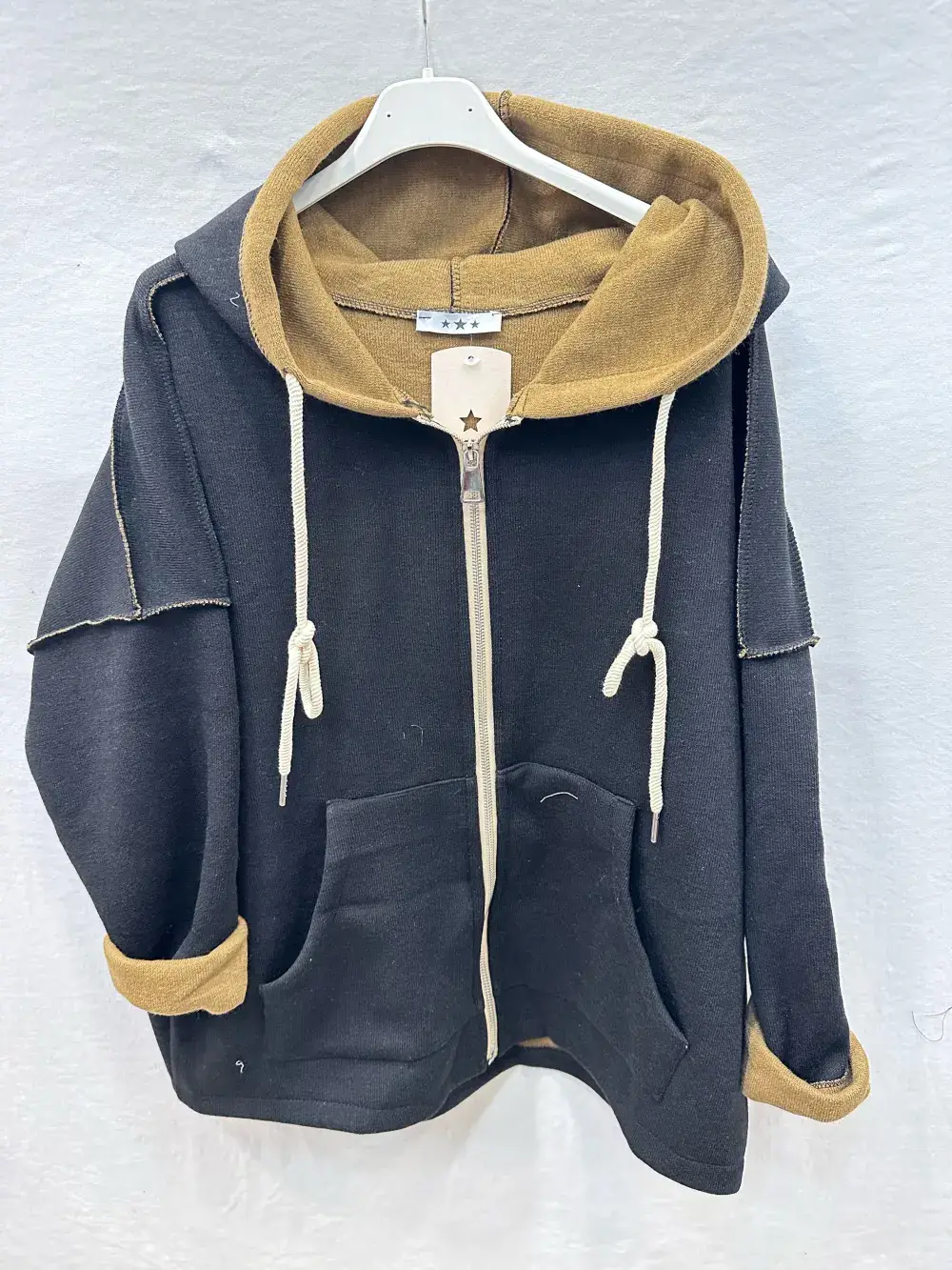 Mimi & Gogo - Wholesale Hoodie - Dames - Ritsvest Met Capuchon @7463_GiZipEpais3