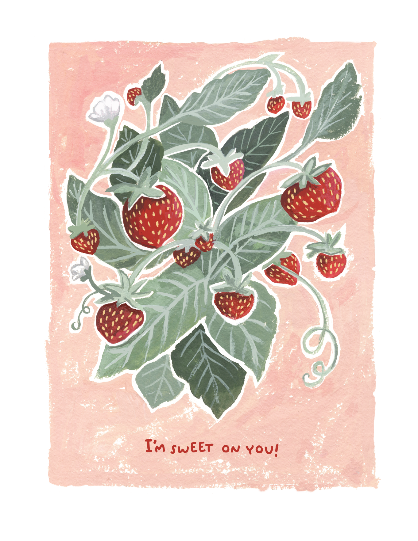 Jessica Frasz Studio - Wholesale Valentijdskaartje - Sweet on You Valentijnsdag wenskaart1