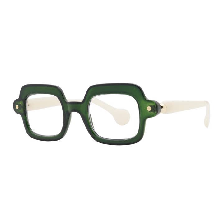 MEL | Mörkgrön | Elfenben | Blått ljus för wholesale av Ryan Simkhai Eyeshop