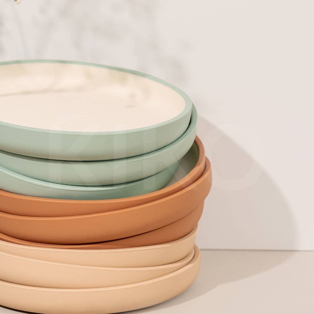 KIKO The Label - Wholesale Dinner Plate - Kids & Baby - Silicone Suction Plate I Tan1