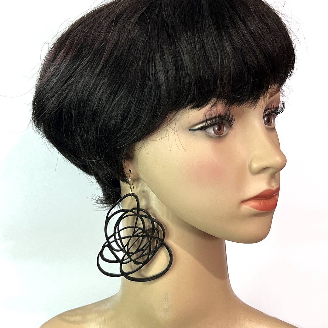 Audacious Studio - Wholesale Dangle Earrings - Scribbled Doodle Earrings4