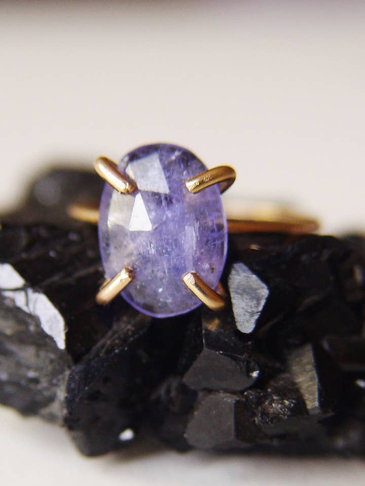 Blue Tanzanite Gold Filled Ring OOAK Â Handmade Gemstone Ring for wholesale by Friedasophie