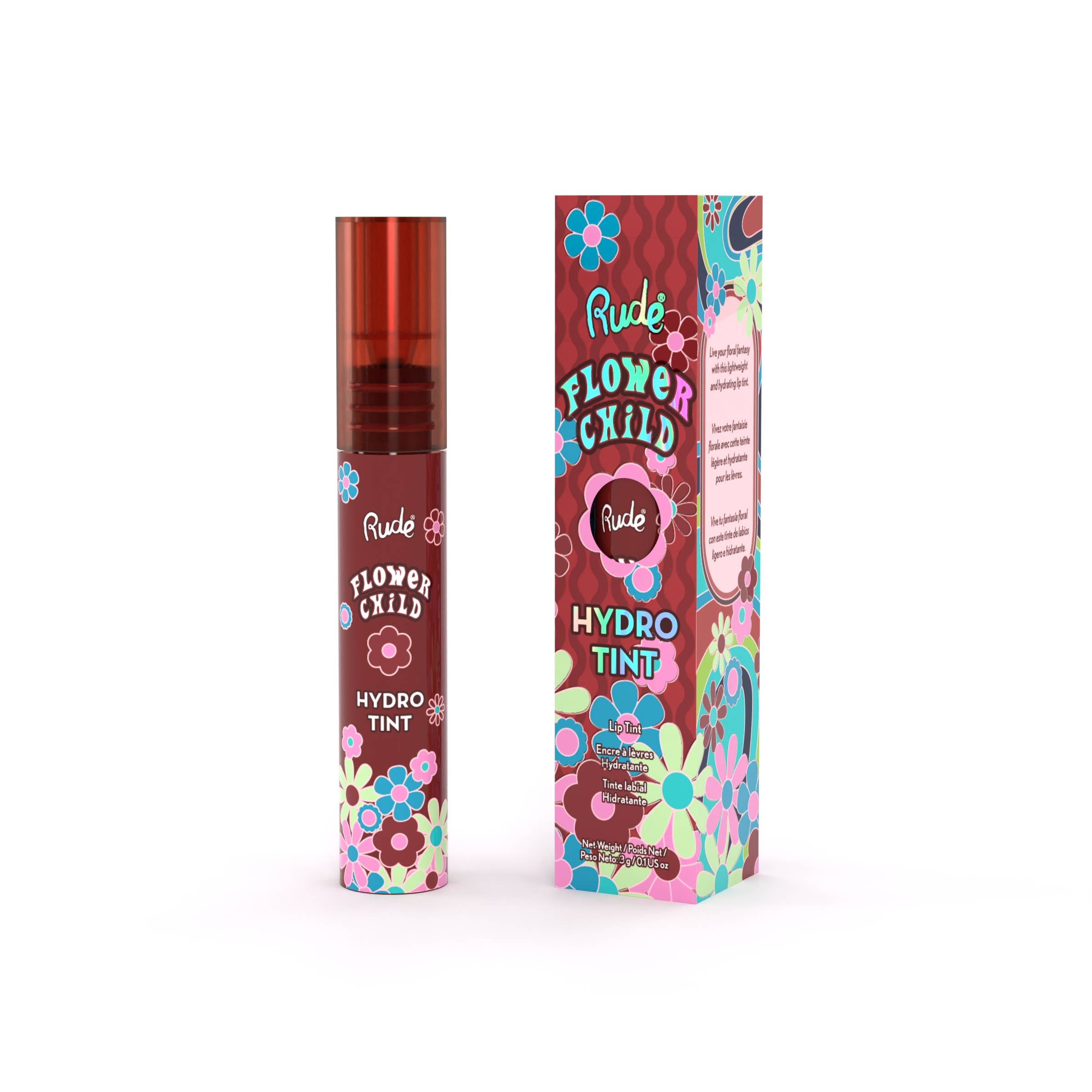 Rude Cosmetics - Wholesale Lip Stain/Dye/Tint - Flower Child Hydro Tint13