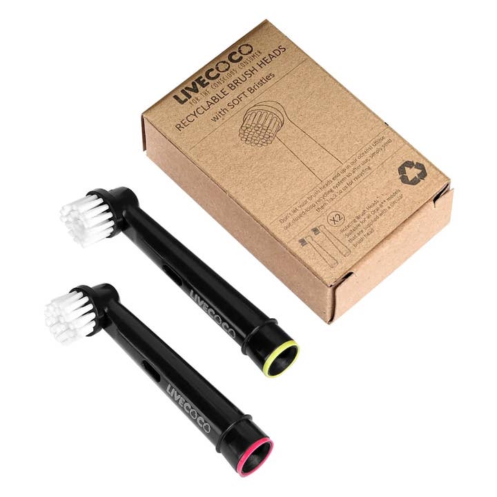 LiveCoco - Wholesale Toothbrush - Recyclable Brush Heads (SOFT Bristles) - Oral-B* Compatible