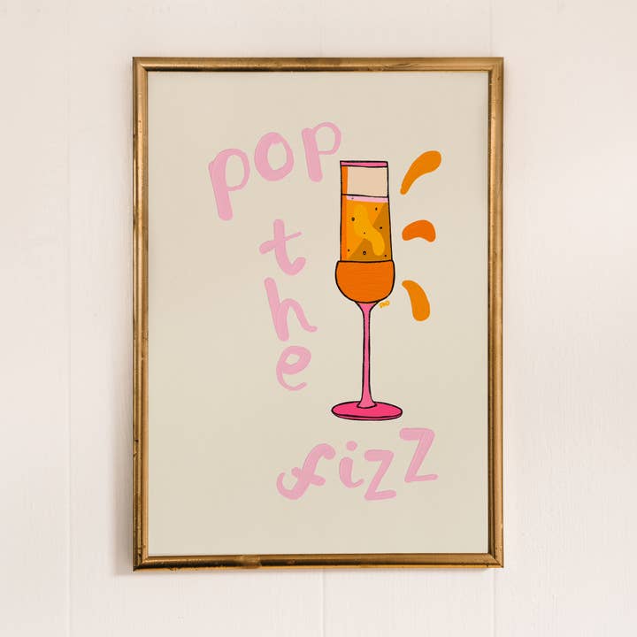 Pop The Fizz Konsttryck, Livsstilskonst för wholesale av Freya Niamh
