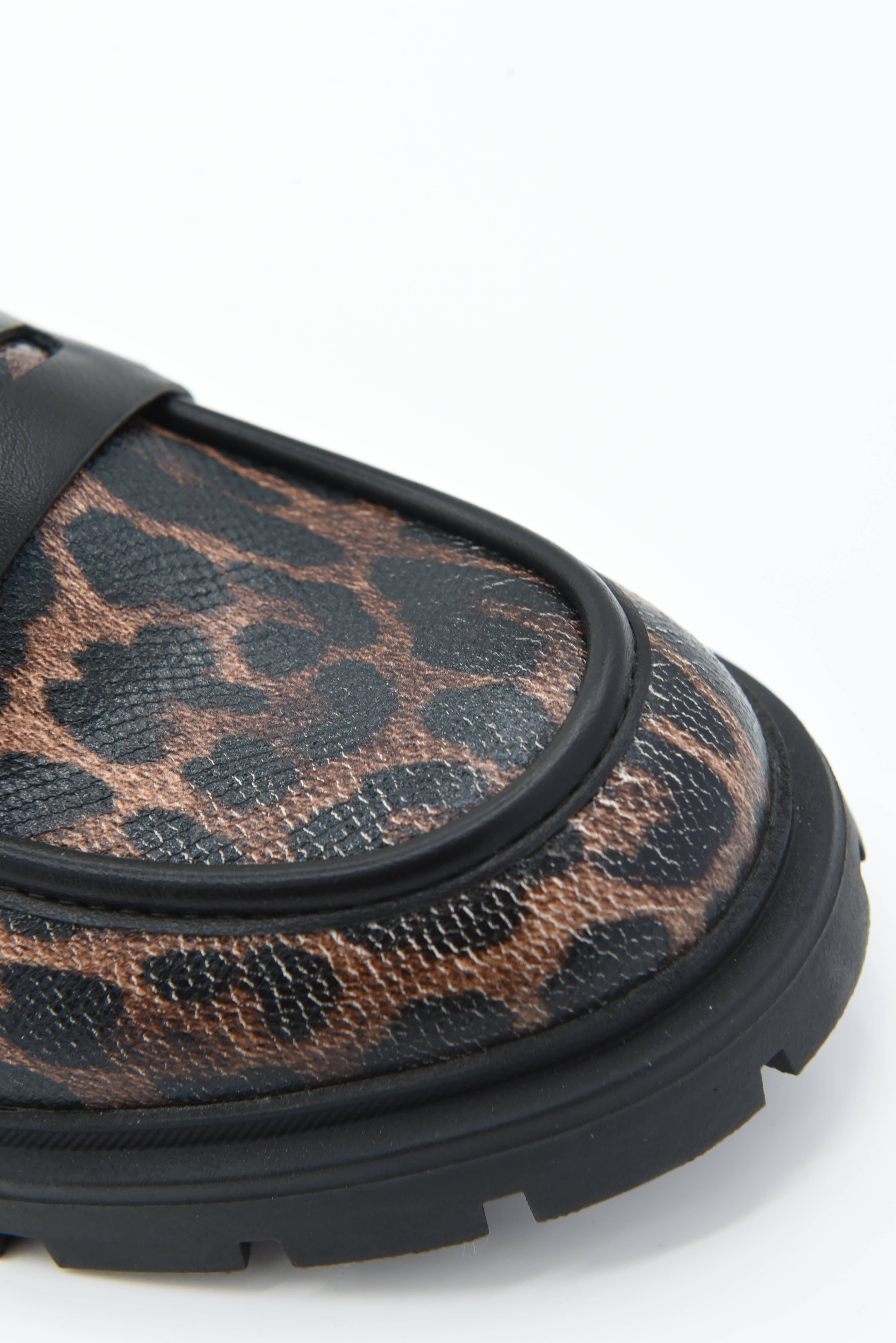 Azarey - Wholesale Loafers - Women's - Chunky snake animal-print loafer 459K050 17