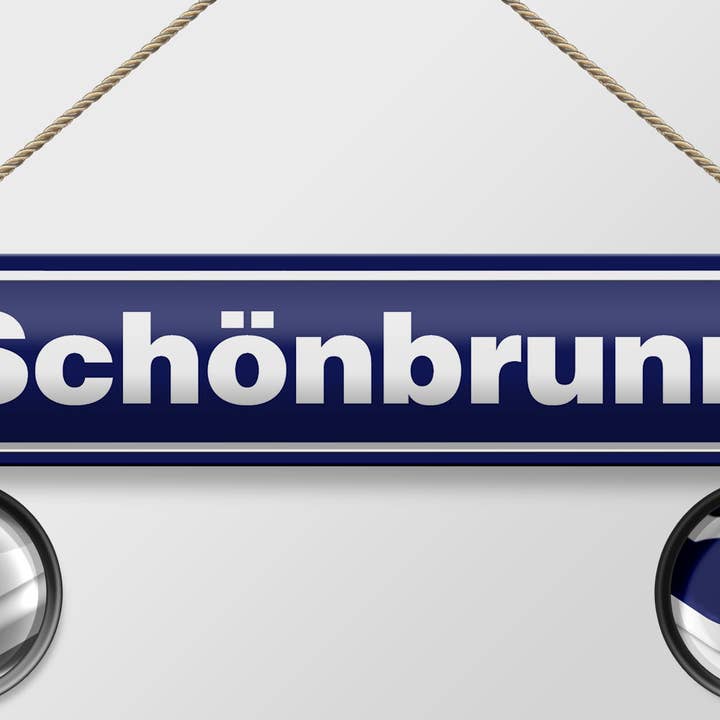 Femer - Wholesale Sign - Tin sign note 46x10cm Schönbrunn1