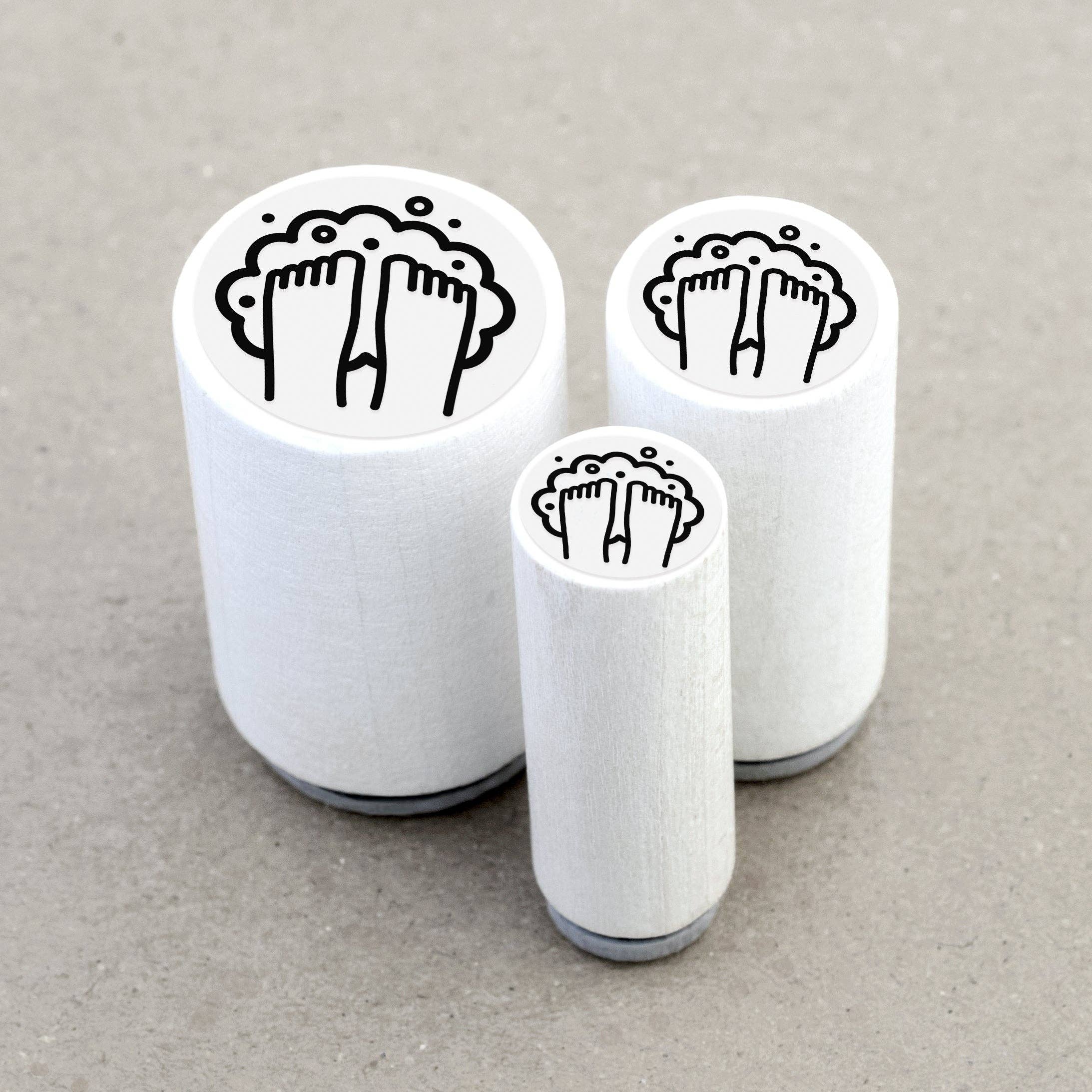 Merry and Bright – Carimbo de borracha/decorativo por atacado – Minicarimbo banho de pés1