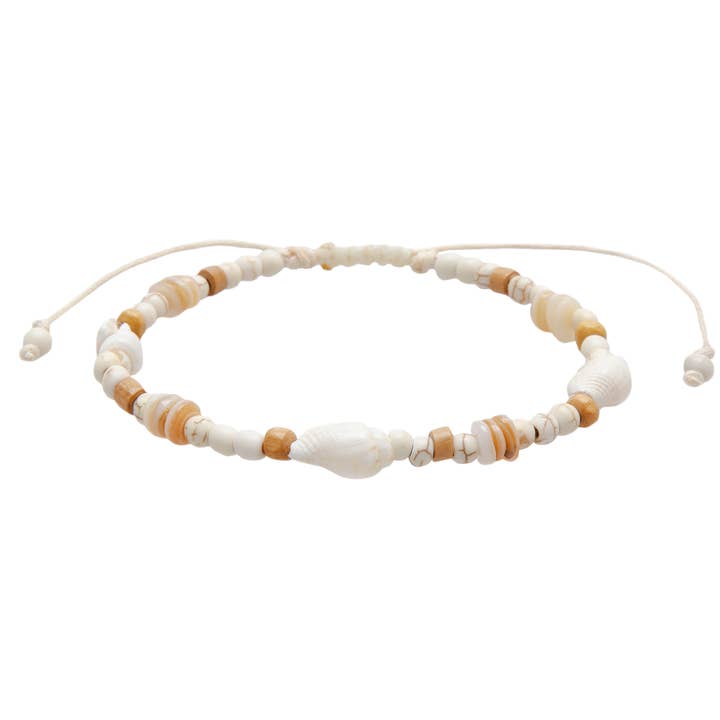 Lotus and Luna - Wholesale Anklet - Tybee Beachcomber Shell Anklet3
