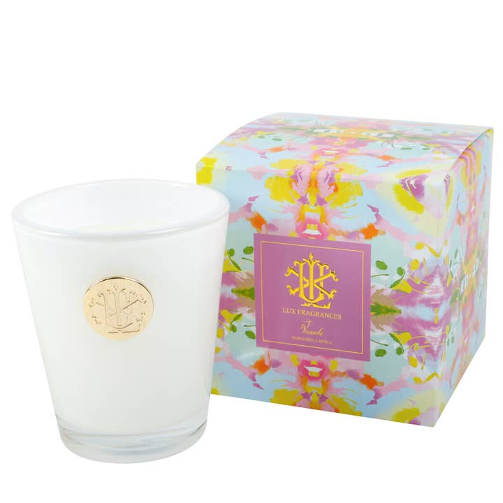 Veranda 8 oz Designer Box Candle MIN 6 for wholesale by LUX FRAGRANCES