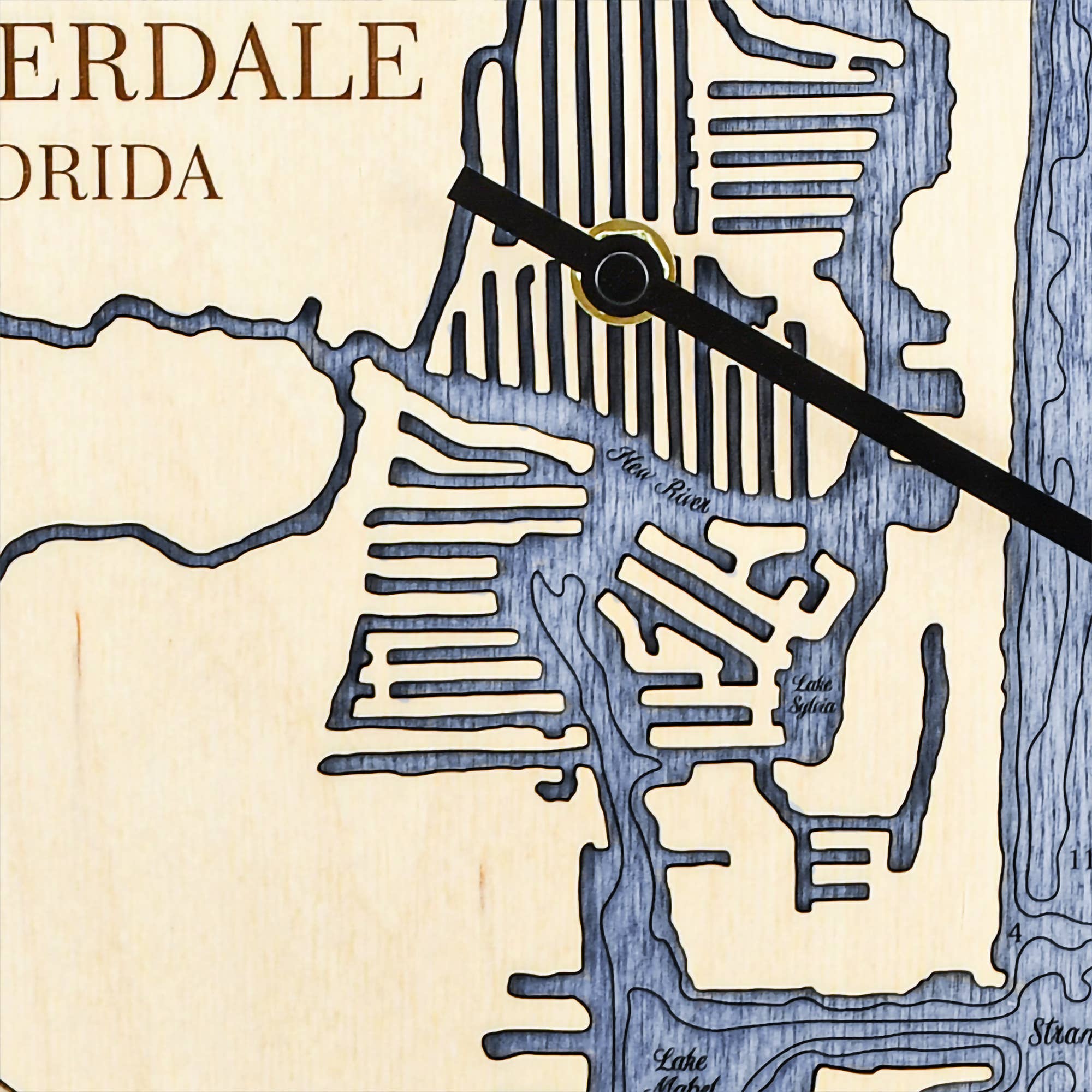 Sea & Soul Nautical Chart Art - Wholesale Wall Clock - Florida East Coast Nautical Chart Tide Clock-Many Locations71