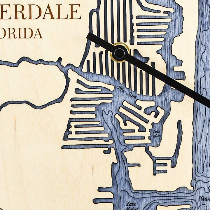 Sea & Soul Nautical Chart Art - Wholesale Wall Clock - Florida East Coast Nautical Chart Tide Clock-Many Locations71