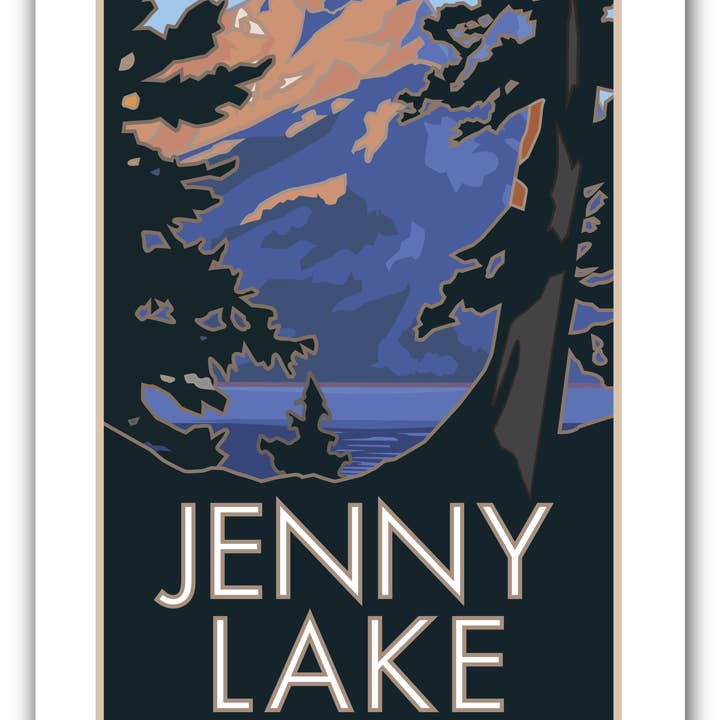 Grand-Teton-Nationalpark (Jenny Lake) #2, Wyoming - Poster für den Großhandel von Travel Posters by M&W Design Co.