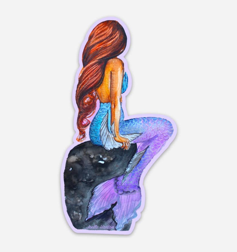 Joelle Hanton Art - Wholesale Sticker - Vinyl Sticker - Magical Mermaid Watercolor Design5