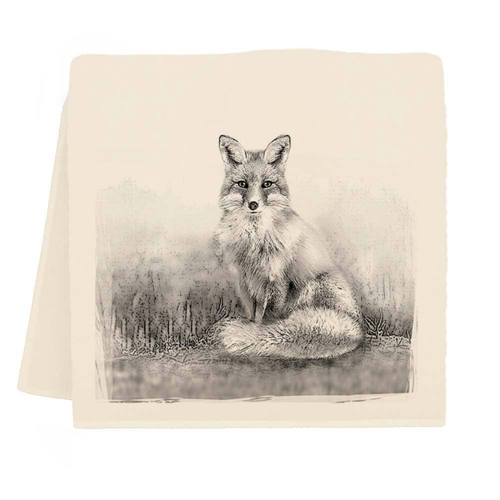 Eric & Christopher - Wholesale Tea Towel - American Woodlands Collective Fox Tea Towel2