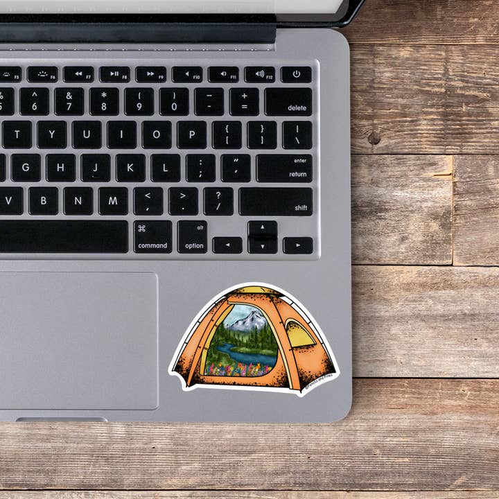 Pencils and Pines - Wholesale Sticker - Camping Tent Sticker1