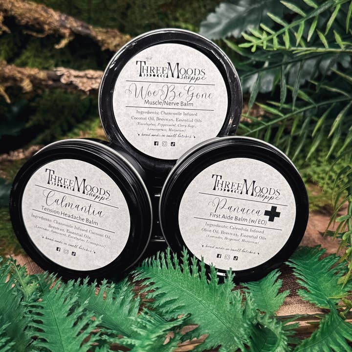 Three Moods Shoppe - Wholesale Healing Salve/Balm/Cream - WoeBeGone (Muscle/Nerve) Balm2