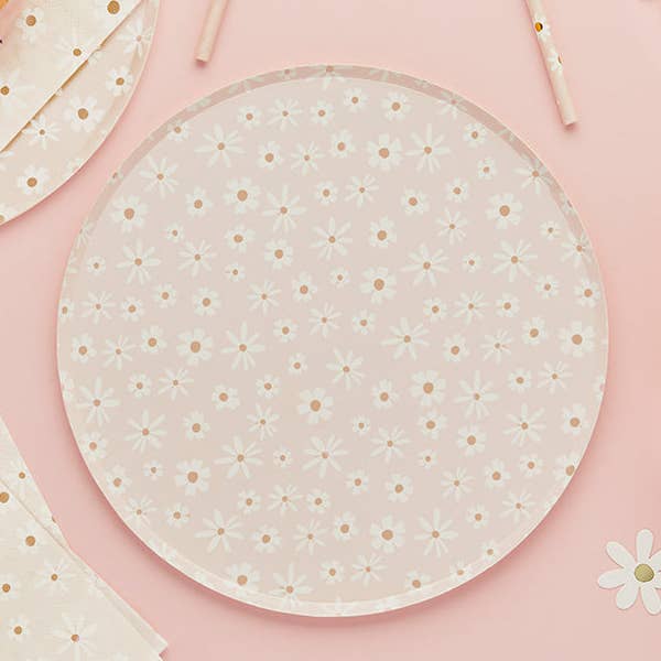 Hootyballoo by Club Green: 8er-Pack Papierteller mit Gänseblümchen-Motiv für den Großhandel von Hootyballoo by Club Green