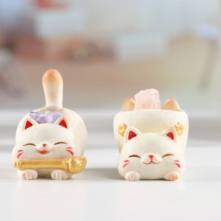 BCmini - Wholesale Decorative Figurine - 71310 Maneki Lucky Cat Crystal Blind Box-65
