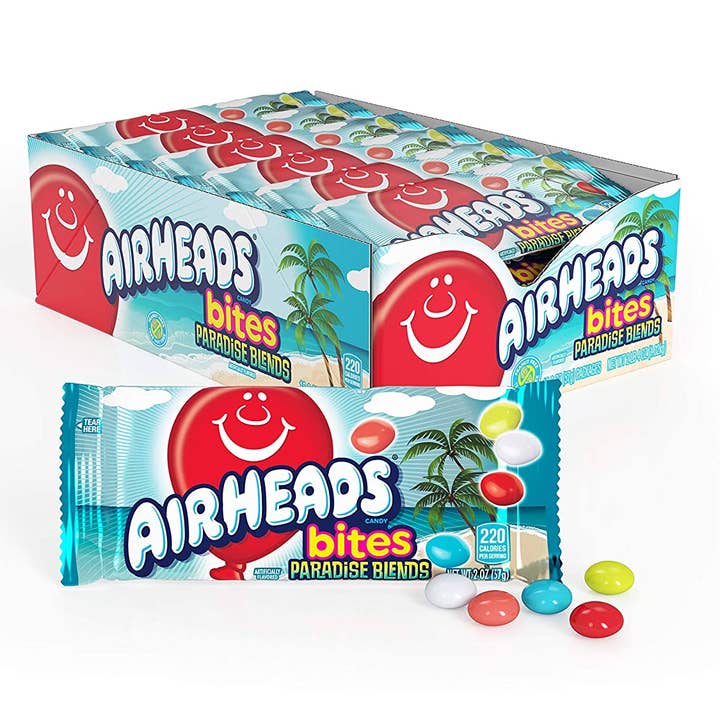 Airheads Bites Paradise Blend 2oz Bags, 18ct for wholesale by Grandpa Joe's Candy Shop