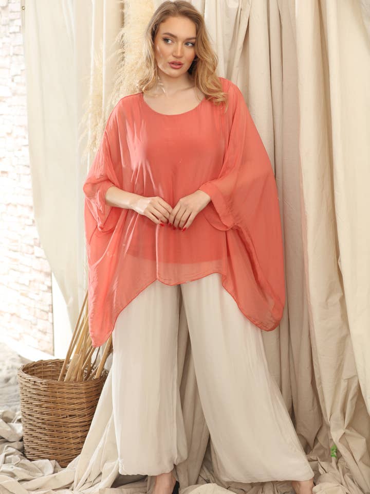 Solid Silk Tops for wholesale by Marisima by Urban Mangoz