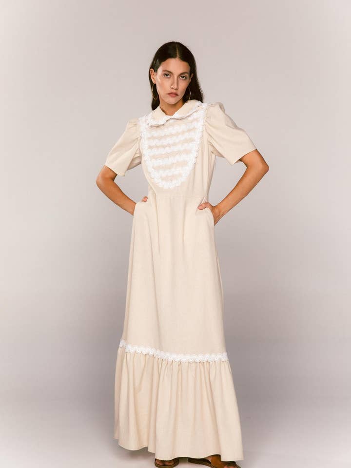 Abito in lino per la vendita all'ingrosso da parte di simona bonacci