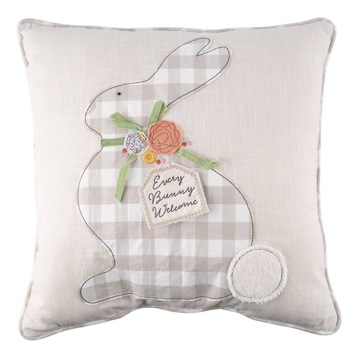 Every Bunny Welcome Pillow - Easter Decor for wholesale by Glory Haus