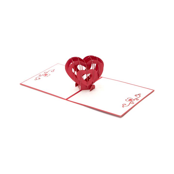 Love Heart - 3D Pop Up Abra Card for wholesale by Abra Cards