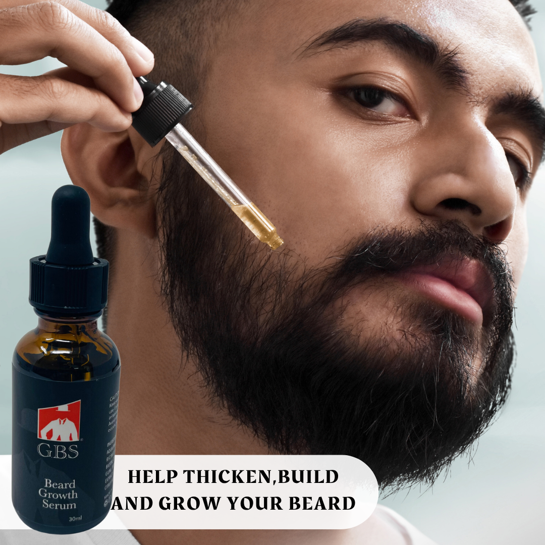 GENTS FINE GROOMING PRODUCTS - Wholesale Beard Styling Product - Men's Beard Natural Hair Growth Serum with Biotin 1 oz4