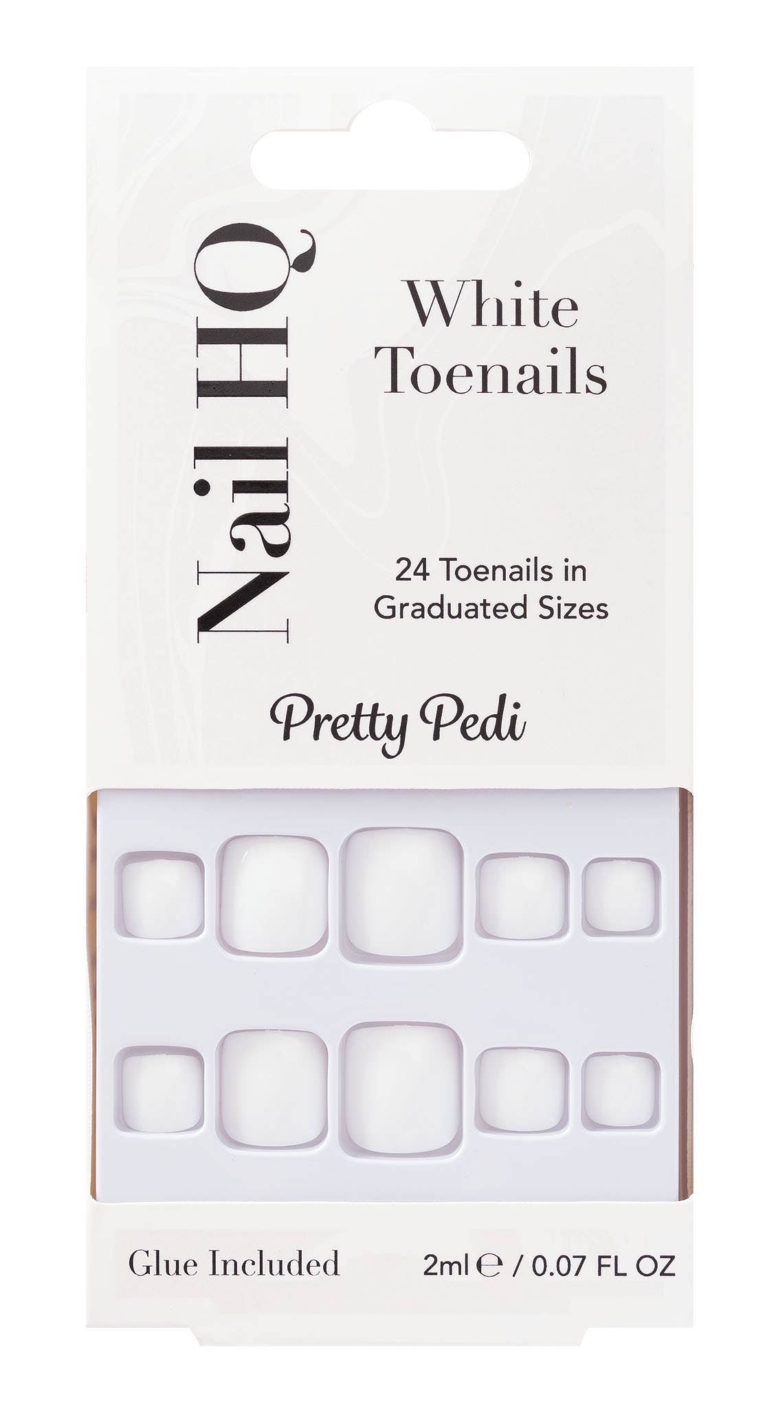 Soinvogue - Wholesale Press-On/Fake Nails - Nail HQ White Toenails (24 Pieces)
0