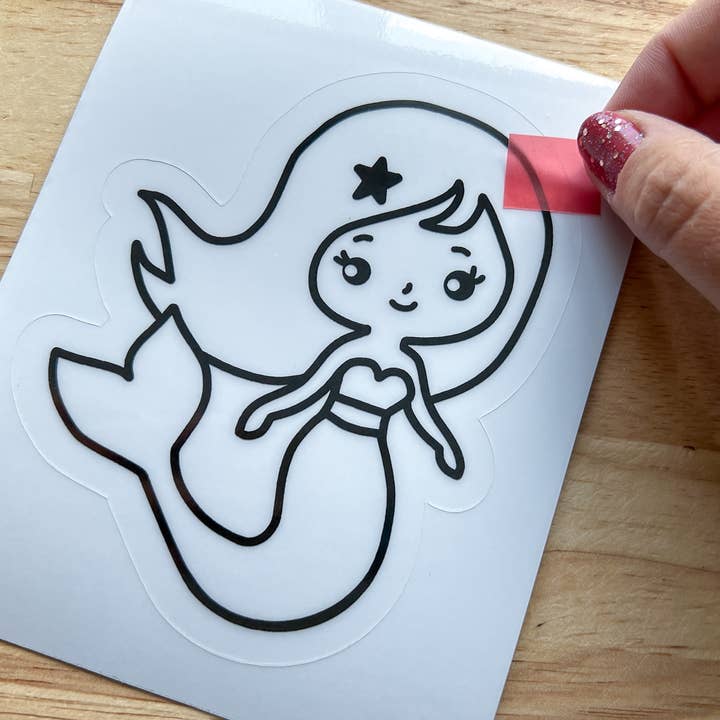 Calenlou Crafts - Wholesale DIY Craft Kit - Kids - Mermaid Suncatcher Sticker Craft Kit for Kids