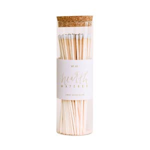 3.75 White Color Matches (100 Count) - Plus Free Striker!!! - Long  Decorative Wood Match Sticks - Wholesale Bulk Matches for Holder Refill and  Home