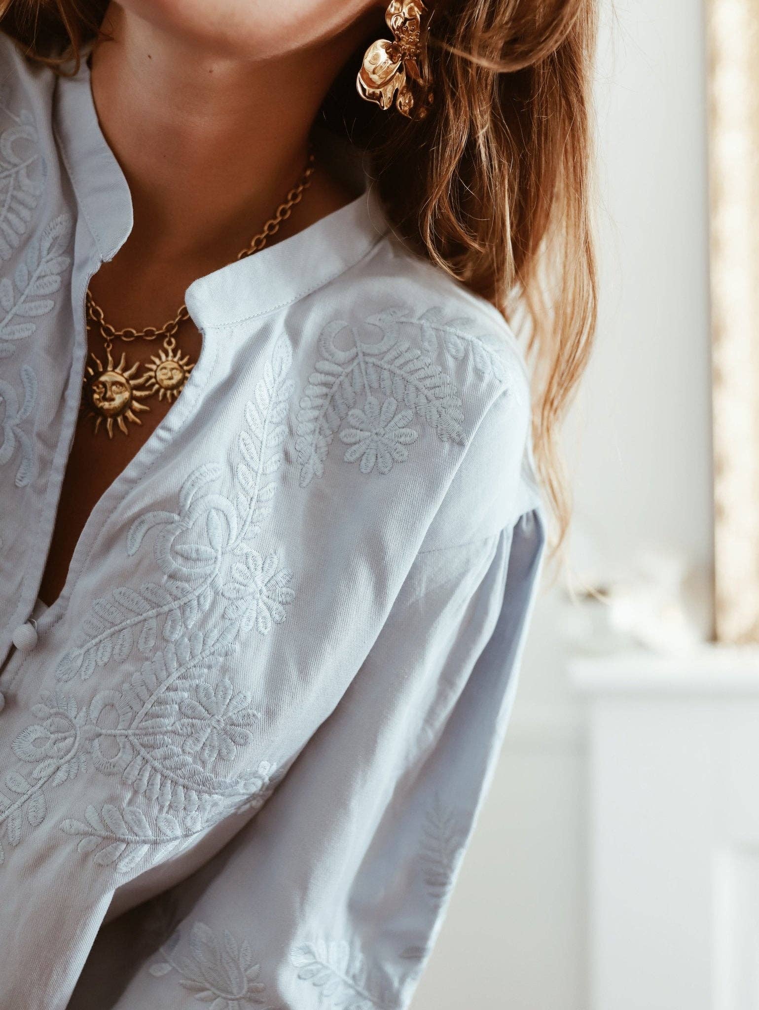 Maison Sajes - Wholesale Button Down Shirt - Women's - Dolorès blouse2